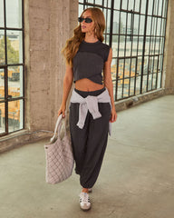 Off Scene Surplice Hem Top