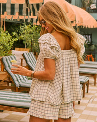Easy Current Checkered Plaid Top