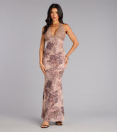 Floral Instinct Tie Back Maxi Dress