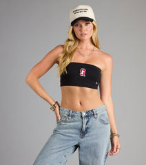 Cardinal Crush Stanford® Bandeau Crop Top