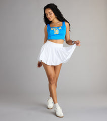 Game Day Glow UCLA® Jersey Corset Crop Top