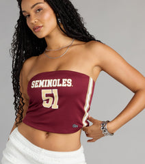 Score To Style Florida State® Jersey Tube Top
