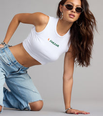 Stay Cool Miami™ Cropped Tank Top
