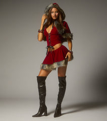 Little Red Mini Skort
