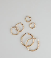Hoop Dreams Three-Pack Earring Set
