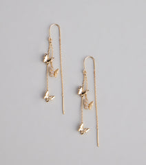 Whimsical Beauty Butterfly Rhinestone Earrings