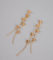 Tied Up Sparkle Fringe Earrings