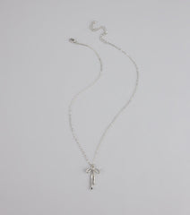 Sweet Thing Bow Charm Necklace