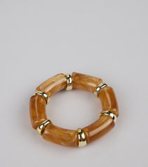 Edgy Stretch Resin Bracelet