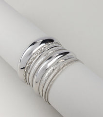 Stack It Up Eight Pack Bangle Bracelet Set