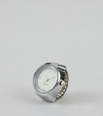 Clocked In Cute Watch Ring