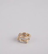 Stylish Stack Interlocking Rings