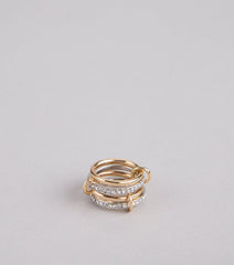 Stylish Stack Interlocking Rings