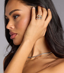 Stylish Stack Interlocking Rings