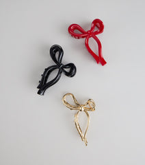 Pretty Little Bow Three-Pack Hair Clip Set
