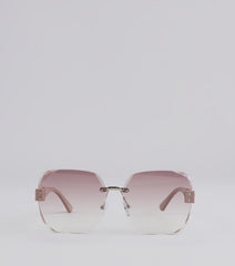 Out Of Office Gradient Oversized Sunglasses