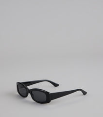Lowkey Luxe Rectangle Frame Sunglasses