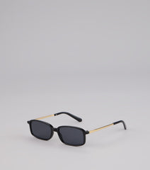 All Angles Metal Trim Square Sunglasses