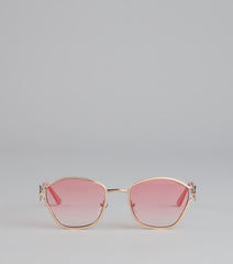 Fresh Pick Flower Detail Sunglasses
