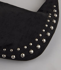 Studded And Stunning Suede Shoulder Bag