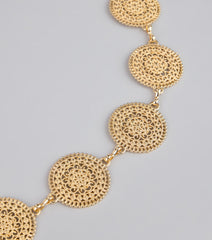 Linked in Luxe Filigree Chain Belt