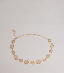 Linked in Shine Disc Chain Belt