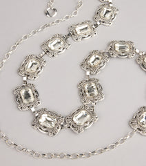 Gem Glow Etched Chain Belt