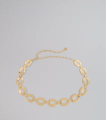Glam Goals Oval Chain Belt