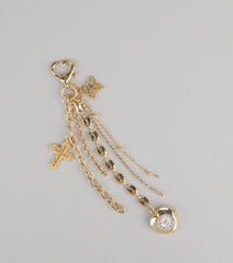 Charm School Heart Clock Keychain