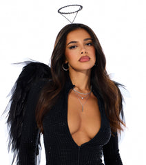 Angelic Glow Rhinestone Halo Headband