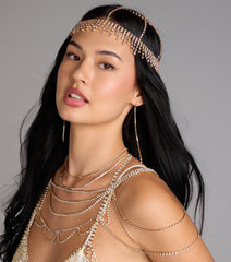 Dark Glam Halloween Rhinestone Headpiece