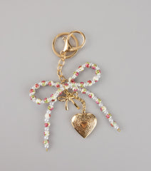 Pretty Things Beaded Heart Keychain