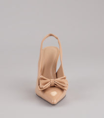 Strut Season Bow Stiletto Pumps