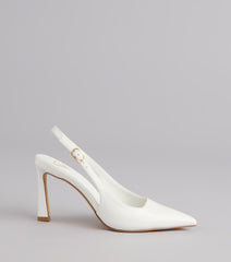 Polished And Powerful Slingback Stiletto Heels