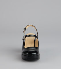 Retro Revival Faux Leather Mary Janes