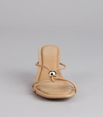 Sleek Luxe Strappy Stiletto Mules