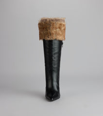 Night Luxe Faux Fur Stiletto Boots