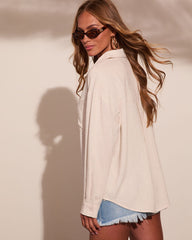 Villa Days Linen Blend Button Down Top