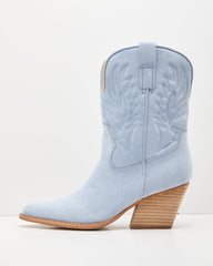 Mazie Faux Suede Embroidered Western Boot