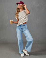 True Classic Cotton Striped Tee