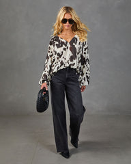 Wild Juniper Animal Print Blouse