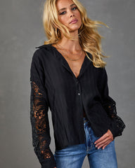 Whisper Creek Lace Sleeve Blouse