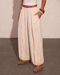 Soft Whisper Pleated Joggers