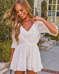 Romantic Mood Ruffle Fringe Romper