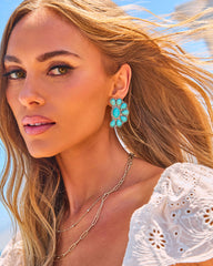 Gilded Coast Turquoise Earrings