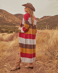 Market Darling Knit Striped Longline Cardigan