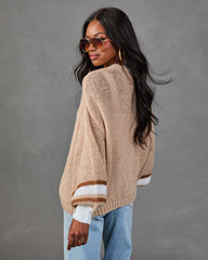 Bookstore Run Color Block Open Knit Cardigan