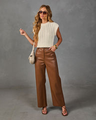 Fall Chapter Ultra High Rise Vegan Leather Pants