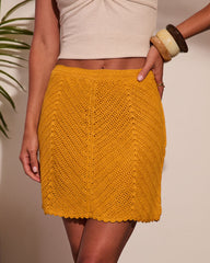 Warm Current Knit Mini Skirt