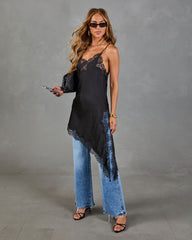 Moonlit Affair Satin Lace Maxi Cami